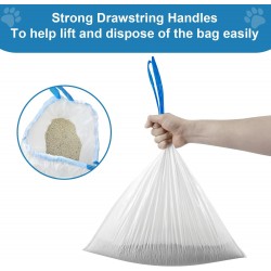 Auto Scooper Replacement Waste Bags for Self-Cleaning Litter Box – OdorLock Sealed Design, Leak-Proof Fit