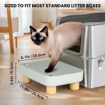 Auto Scooper Portable Cat Litter Box Ramp with Filter & Adjustable Height – Washable, Non-Slip Surface for Small & Senior Cats