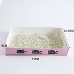 Auto Scooper Disposable Foldable Travel Paper Litter Box – Odor Control & Auto-Care Health Material